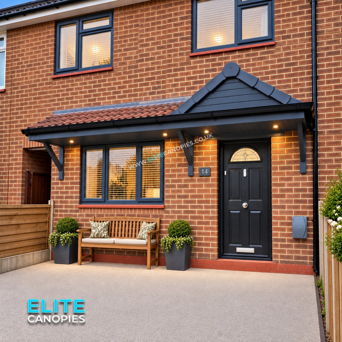 Standard Pitched Window & Door Canopy