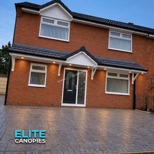 Centre Pitched Window & Door Canopy